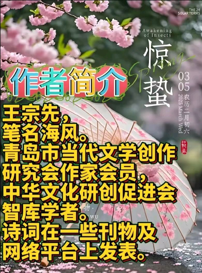 《海风现代诗人现代古诗词牌赏析》作者:王宗先 [中国现代诗歌文化传媒]（图14）