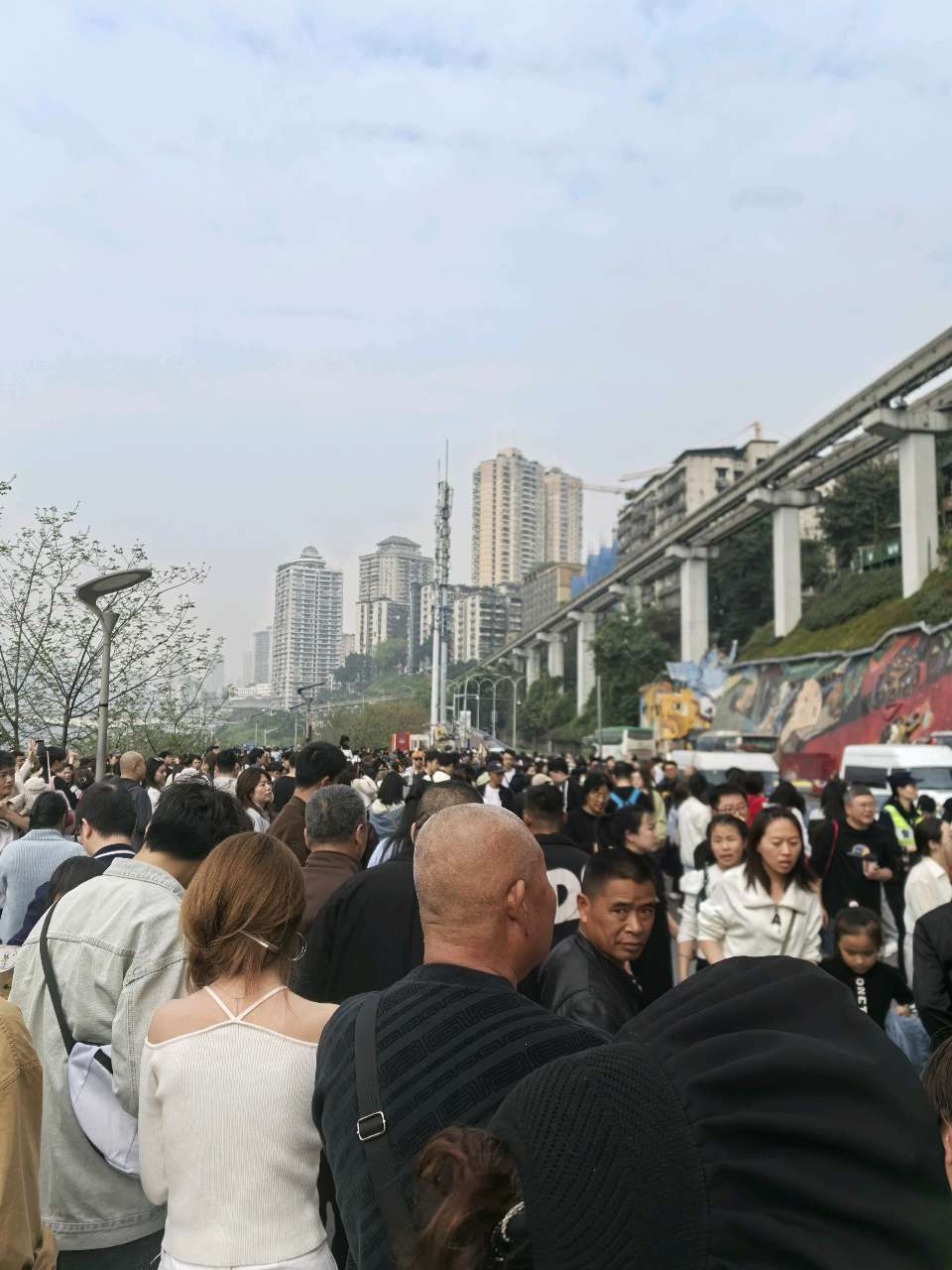「散文」清明打卡李子坝轻轨列车钻高楼（图12）