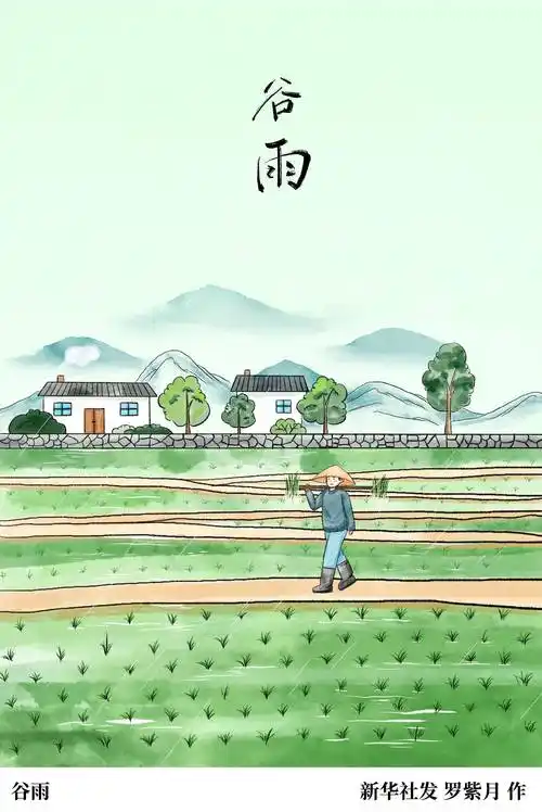 东方书剑的《[中吕・山坡羊] 谷雨忙耕》