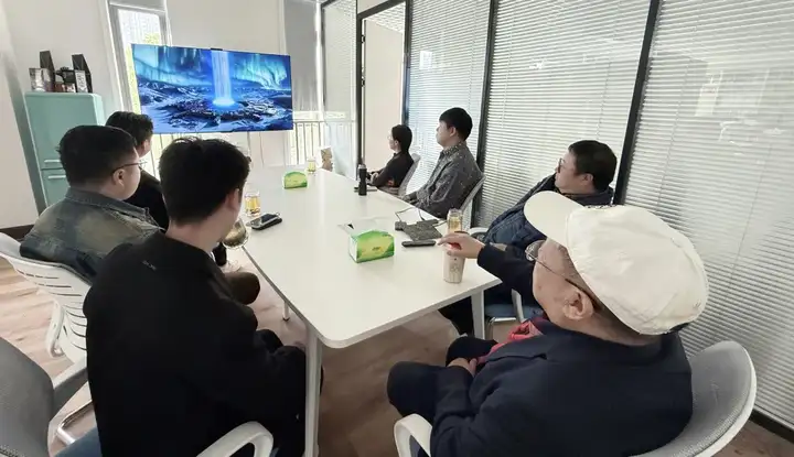 AIGC科幻短剧《太阳坠落之时》看片会在华语科幻星云奖组委会办公室举行