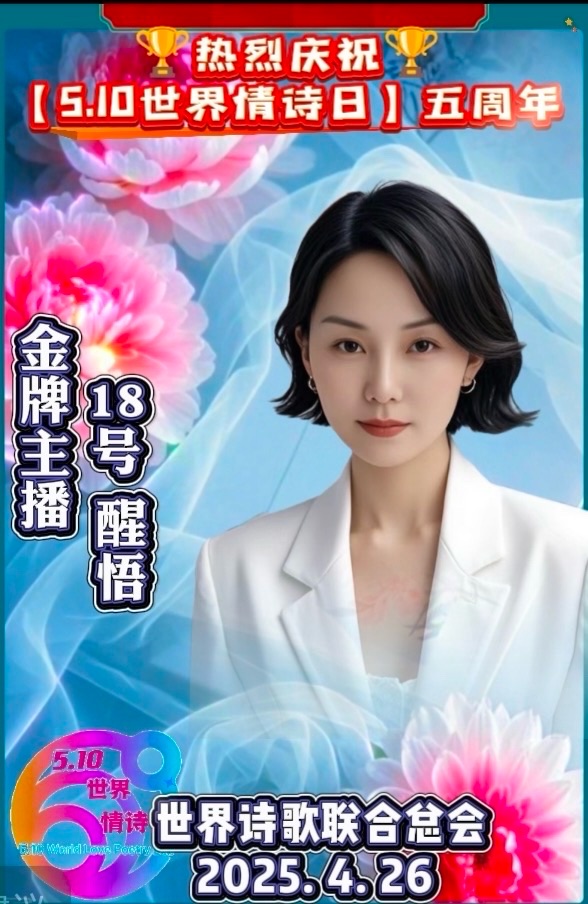 醒悟朗诵《爱你的四季》作者：书乐【5.10世界情诗日】五周年晚会作品展（18）（图13）