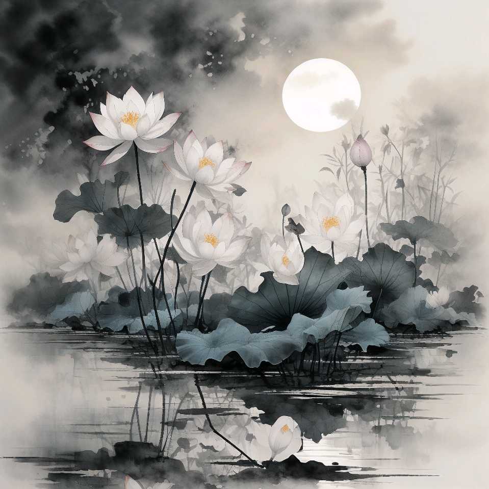 荷塘月下 作者:張满海（图2）