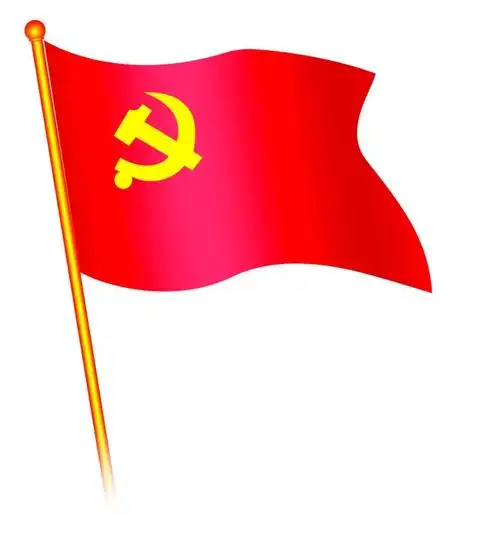 东方书剑的《七绝・党旗风采》