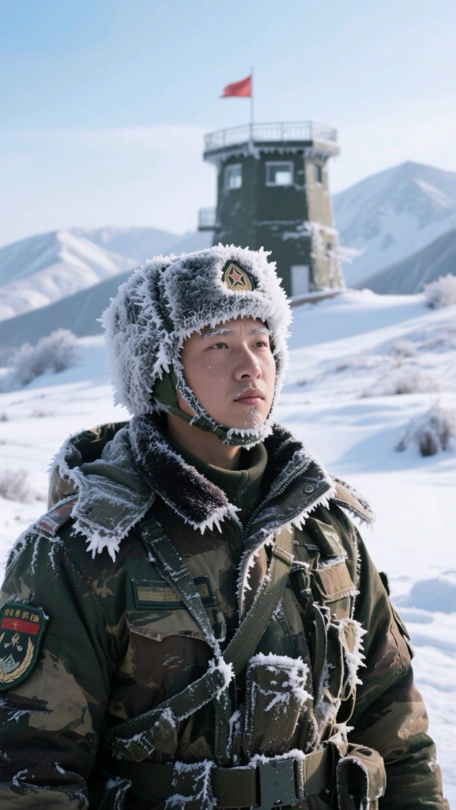 🔴鹧鸪天·颂戍边战士Ⅱ文/暖阁轩Ⅱ 十年雪岭弓刀冷，换得千家枕不惊（图2）