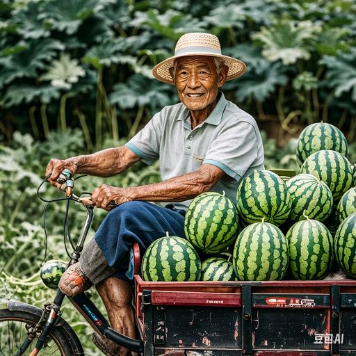 夏月卖瓜老人(外一首) 作者:田兴才（图2）