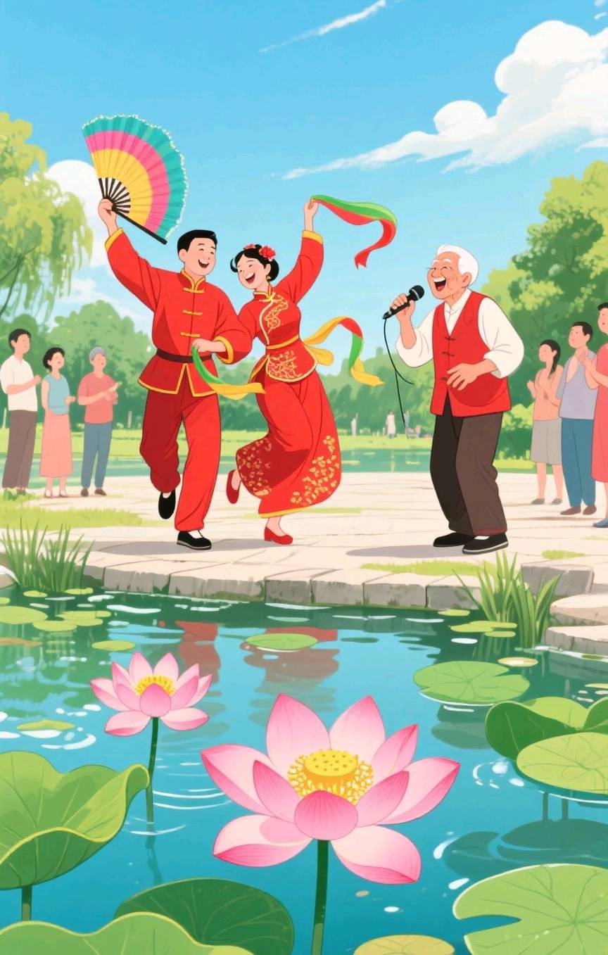 【荣耀中国】辘轳体•五蒂莲花共争鲜（新韵）文/郑占荣（河北）（图3）