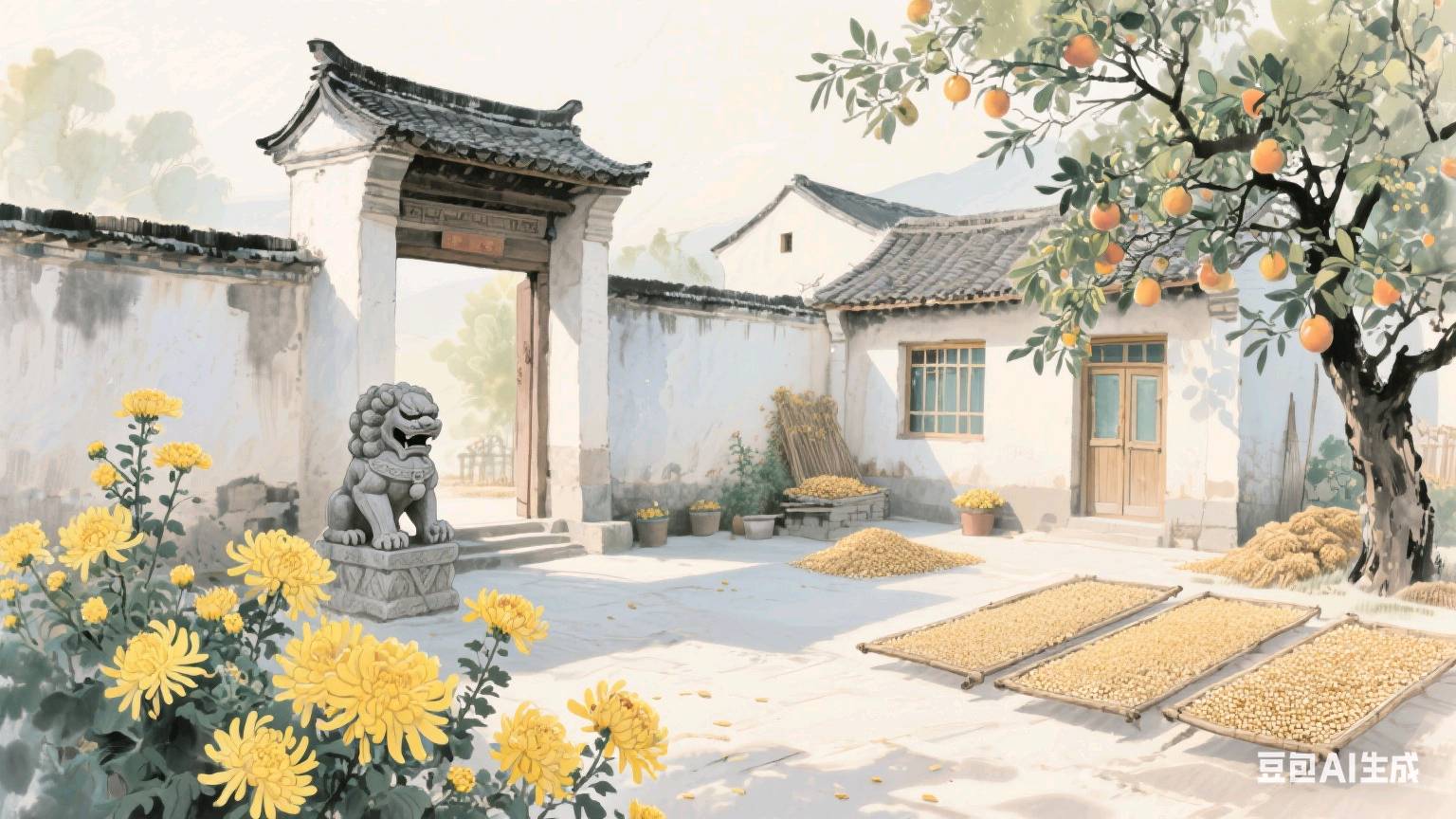 【秋日征稿】高廷伦‖秋景（图2）