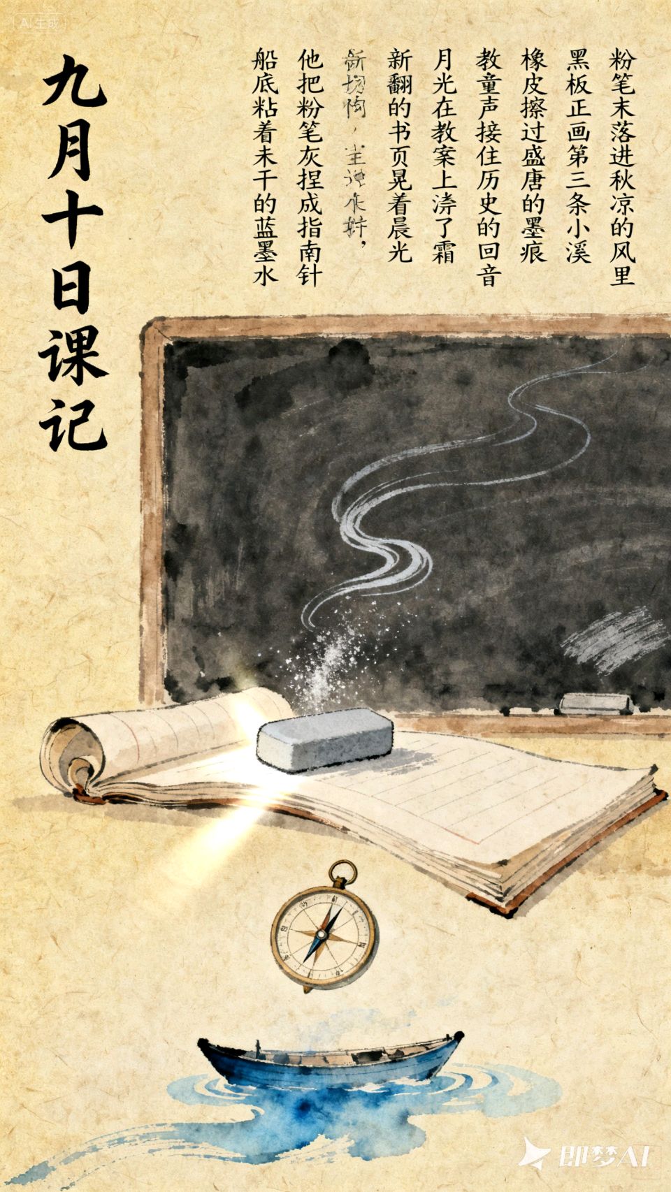 九月十日课记（现代诗）