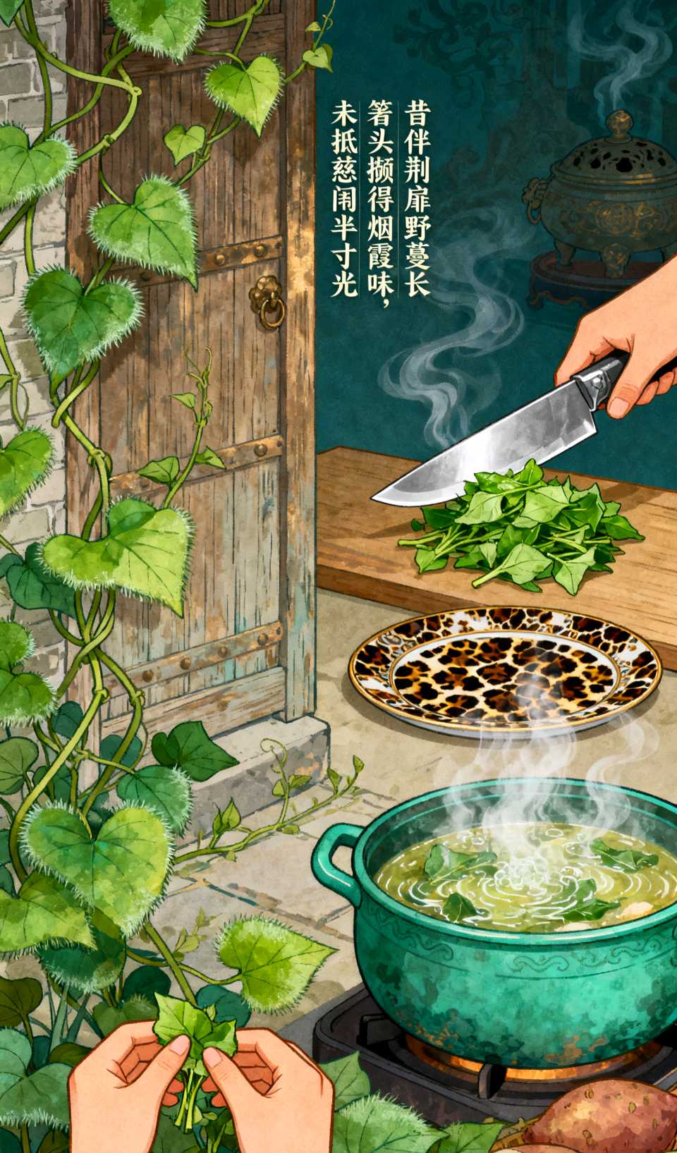 【荣耀中国】七律二首·咏地瓜叶兼和孙景坡老师李思義（图6）