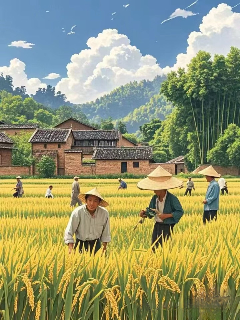 丰收节里唱丰歌-山之子/诵：山谷幽兰（北京）评：江花（北京）金话筒朗诵团【世界诗人名人展】14096期（图5）