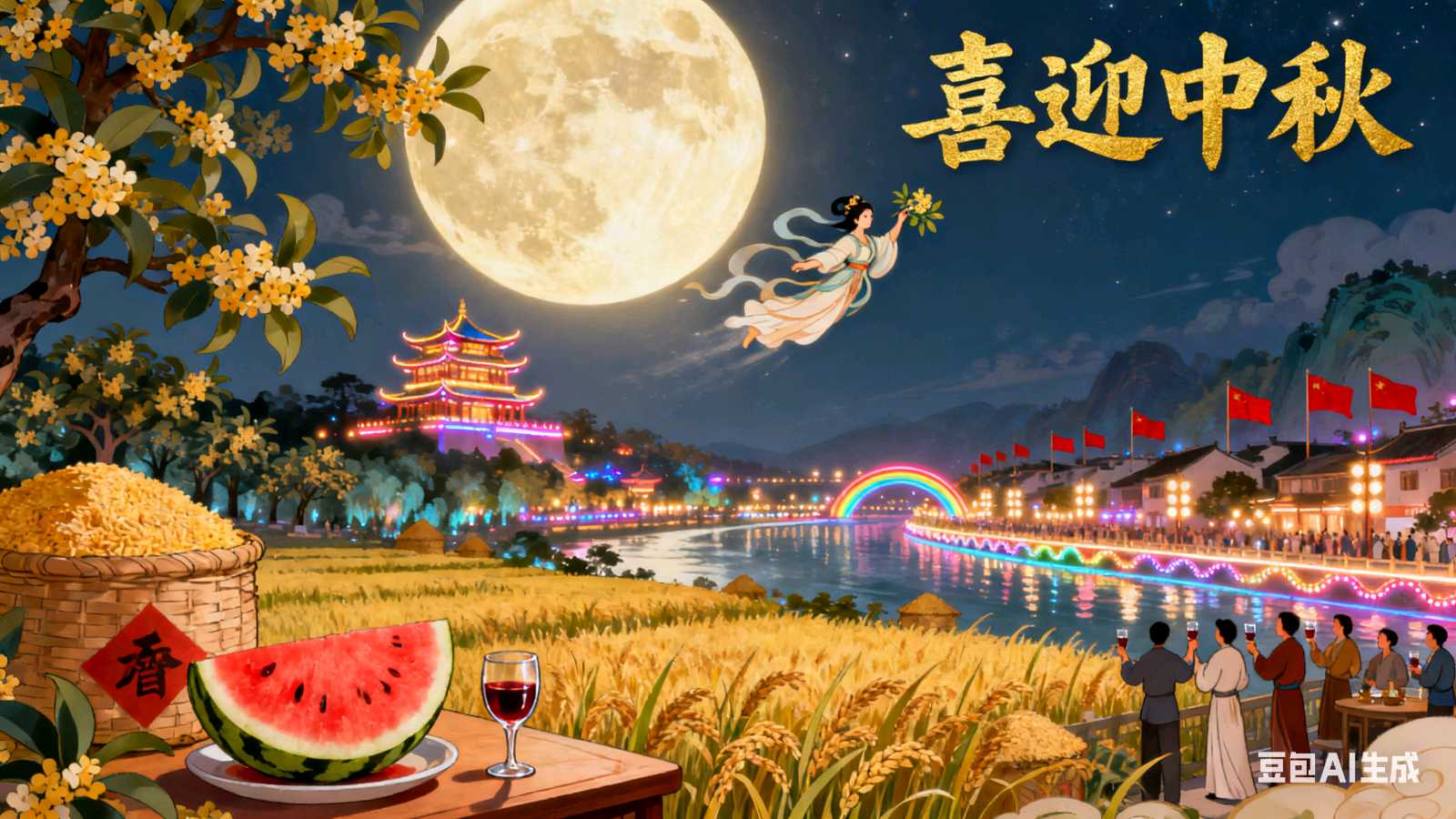 【荣耀中国】七绝.《贺中秋》 丰茂春作.山东（图5）