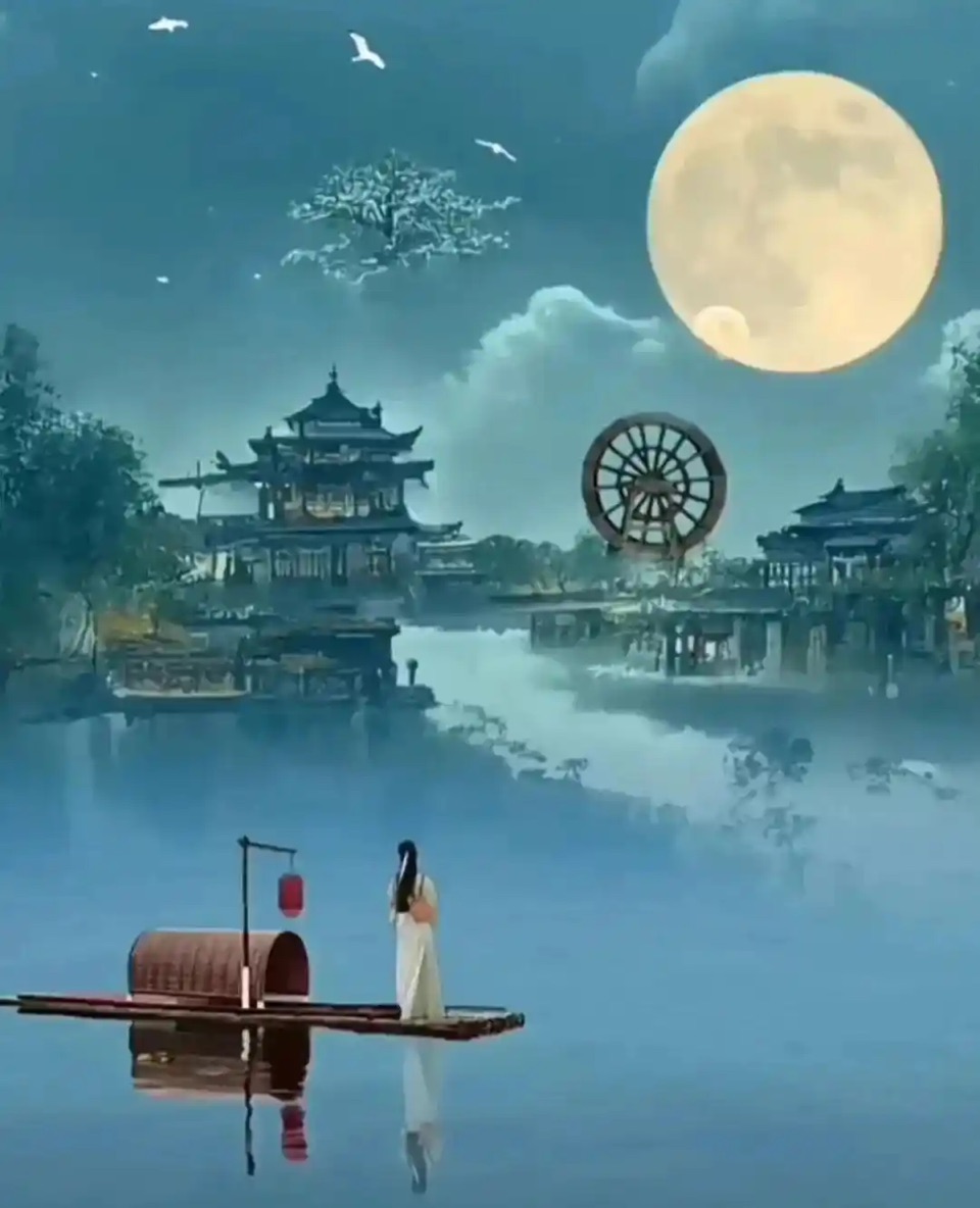 ［佳作欣赏］望月——题天龙、小红苹果美拍，兼致歌者金花老师//文/蔡成立