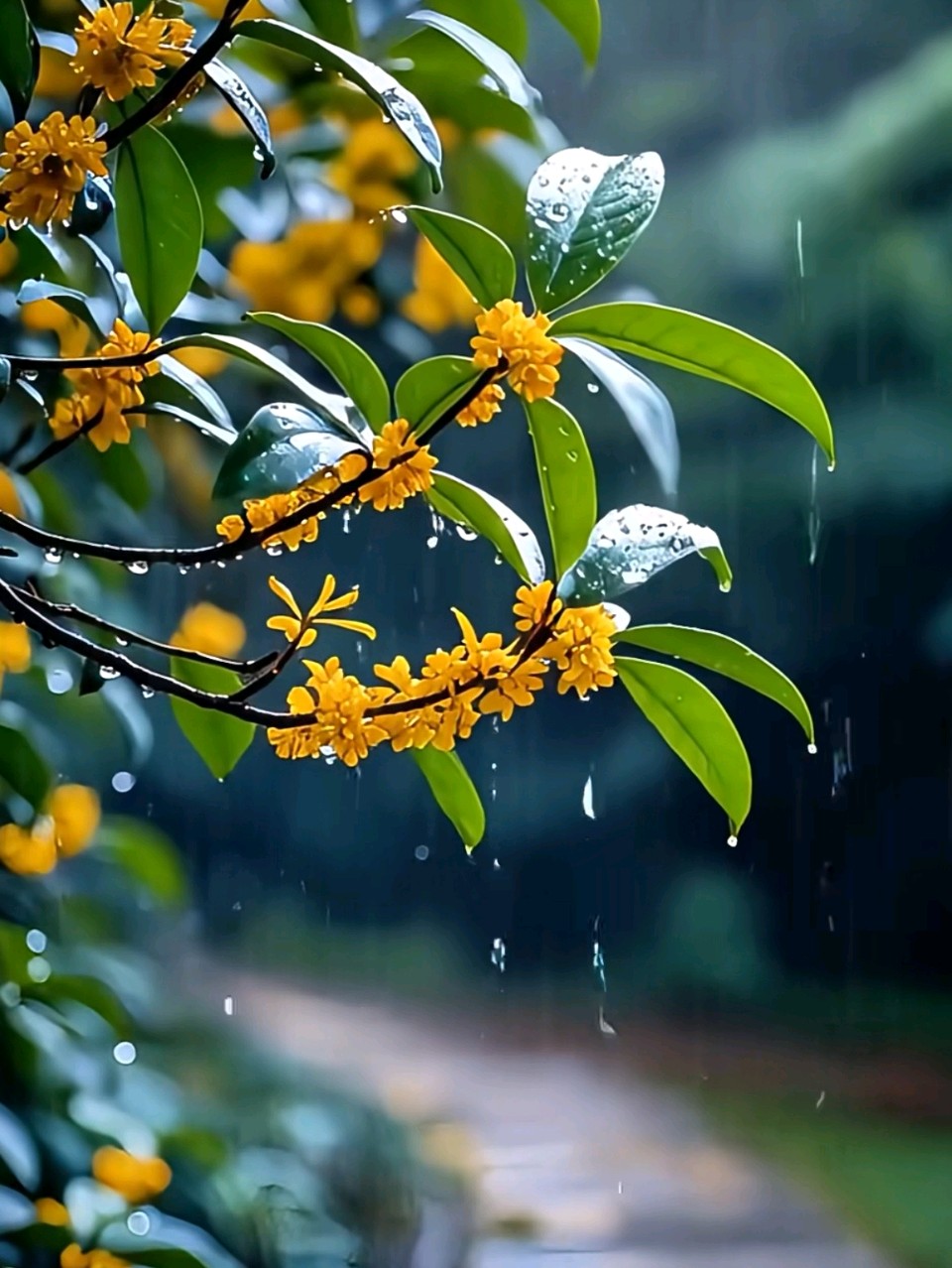 七律：细雨秋凉（平水韵•七阳）作者/王青霞