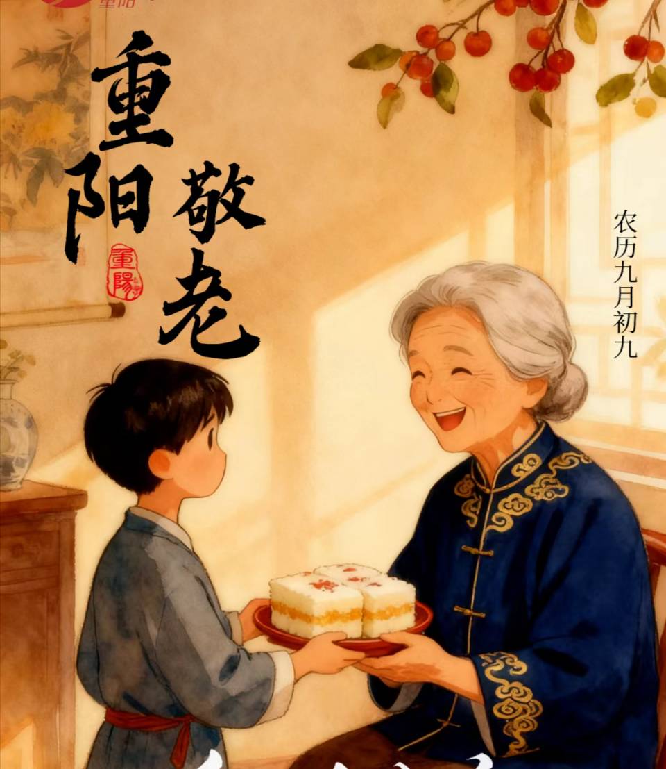 【小雅文创】杨学是《重阳节 五绝八首》（图3）