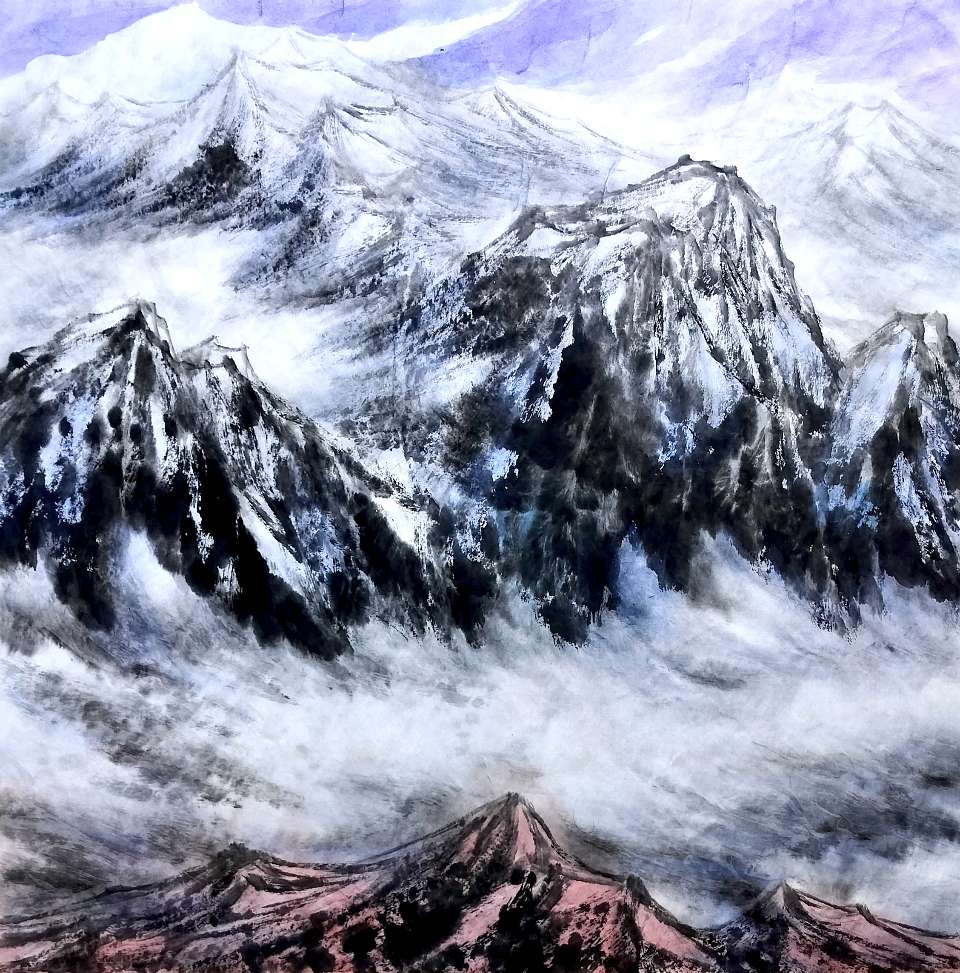 画家吴马西部印象山水形式美学特征研究（图3）