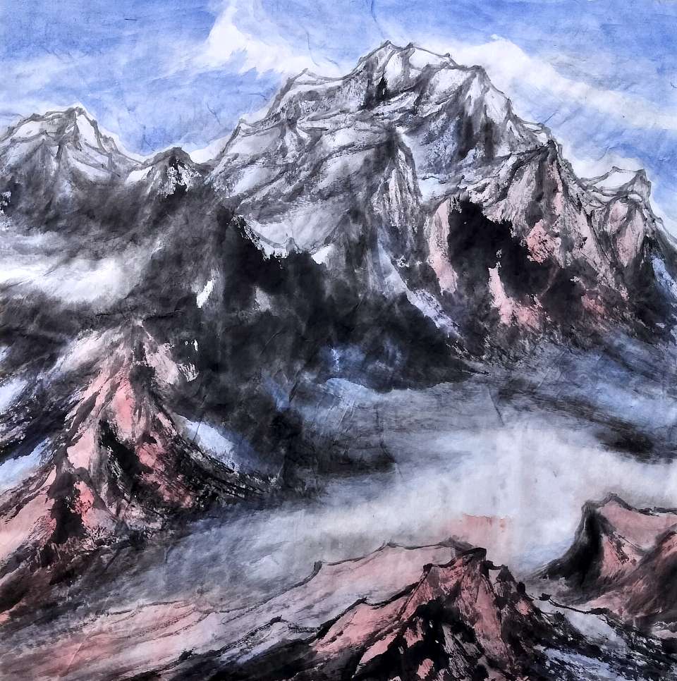 画家吴马西部印象山水形式美学特征研究(图5)