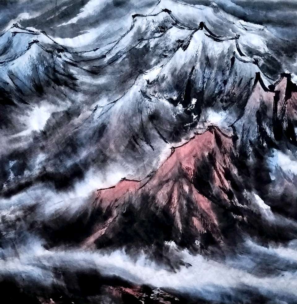 画家吴马西部印象山水形式美学特征研究（图6）
