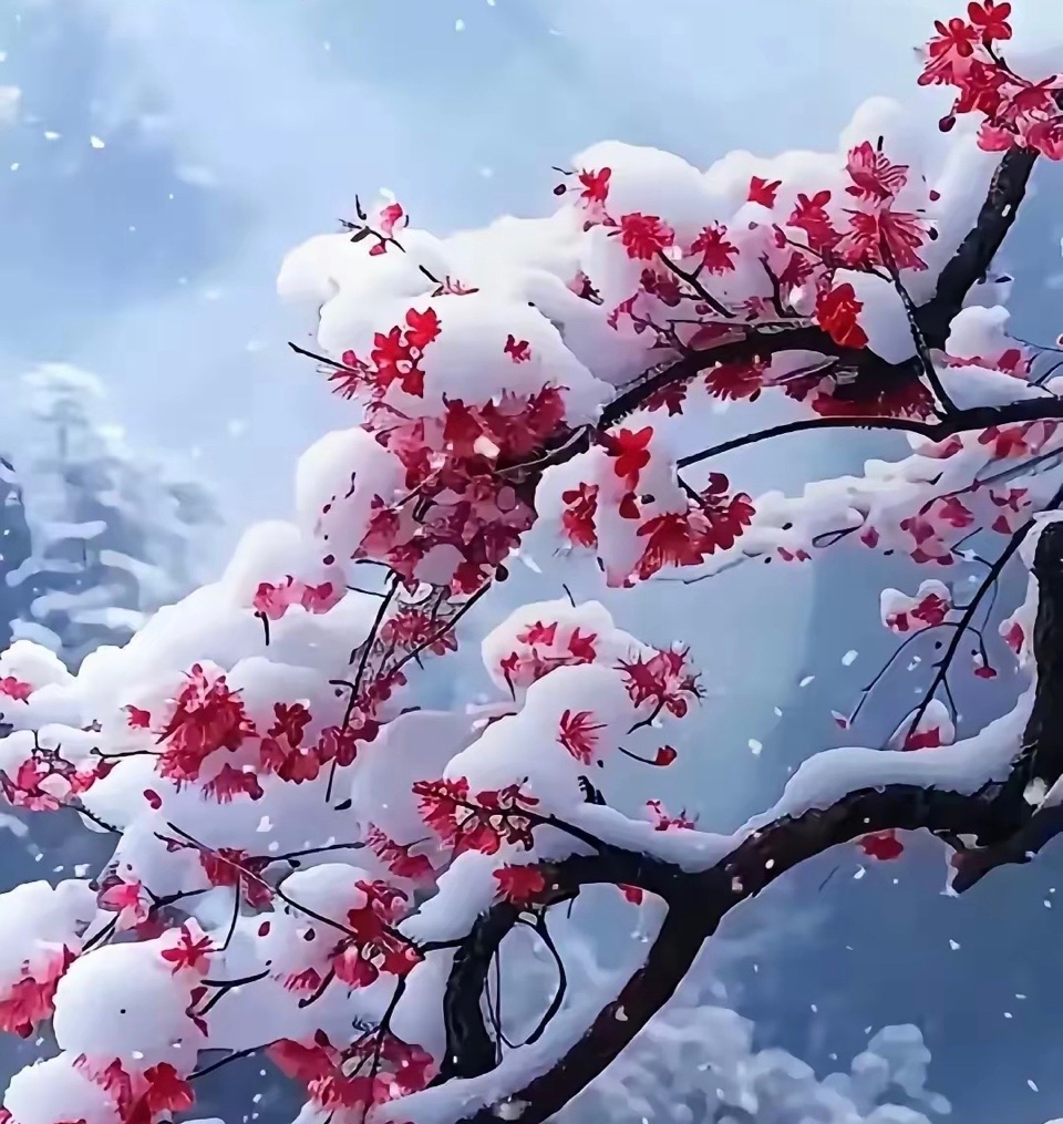 ［佳作欣赏］花影念雪//文/雪中行（图6）