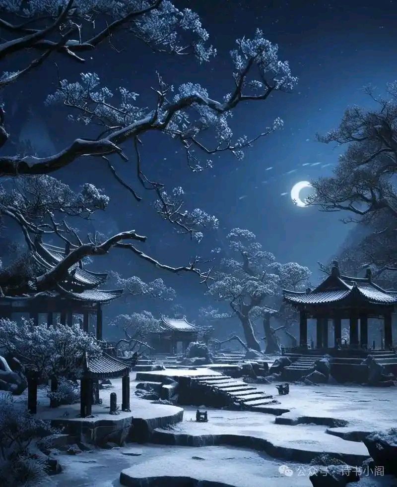 中华红旗国际诗社~北京头条~雪夜相思·作者/雨下罗加·主播/柔荑（图8）