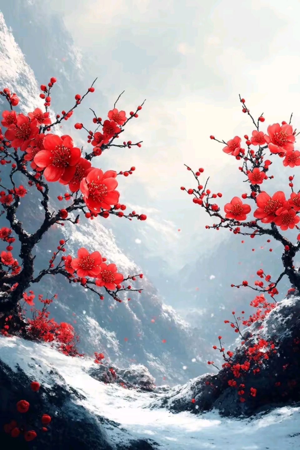 我看见梅花开了（十九节诗）/带你去赏梅一一我看见梅花开了（二十节诗）（文/孙述考）……莲叶之珠文学社
