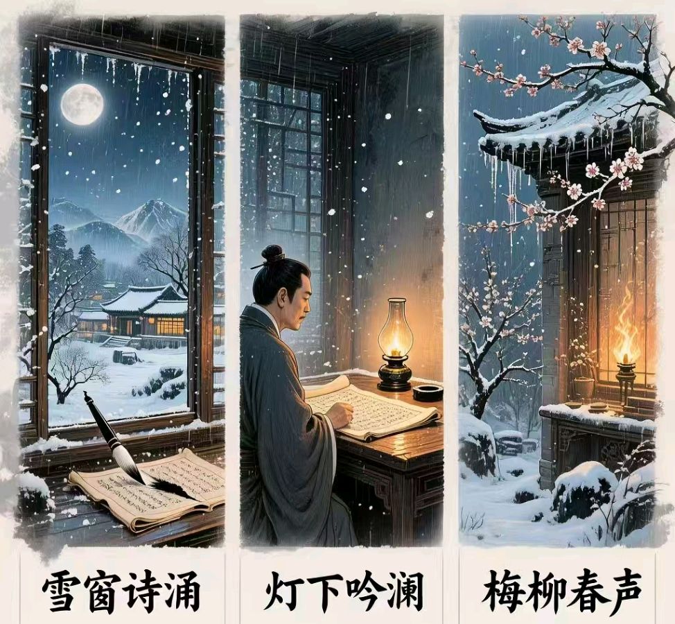 【荣耀中国】文学社*七律·寒夜诗心三章文/李思義(山东临沂)(图5)