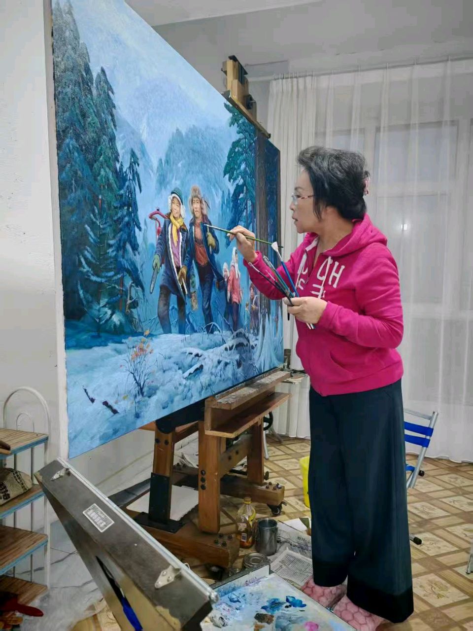画配诗《夜装》作者◑韩春华（图15）