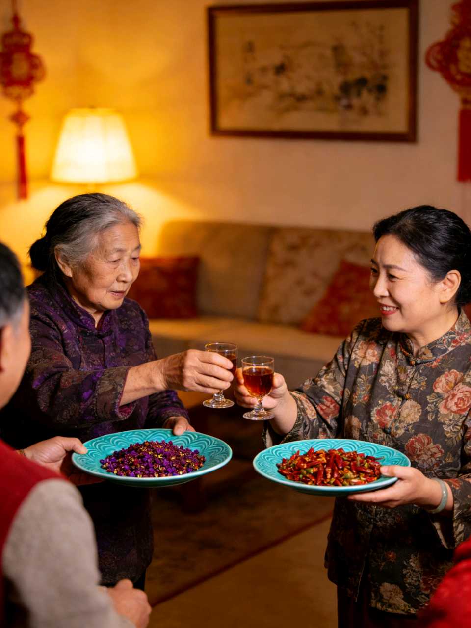 【当代文艺】《椒盘酬新岁，盘承暖家风》作者：傅维敏（图6）