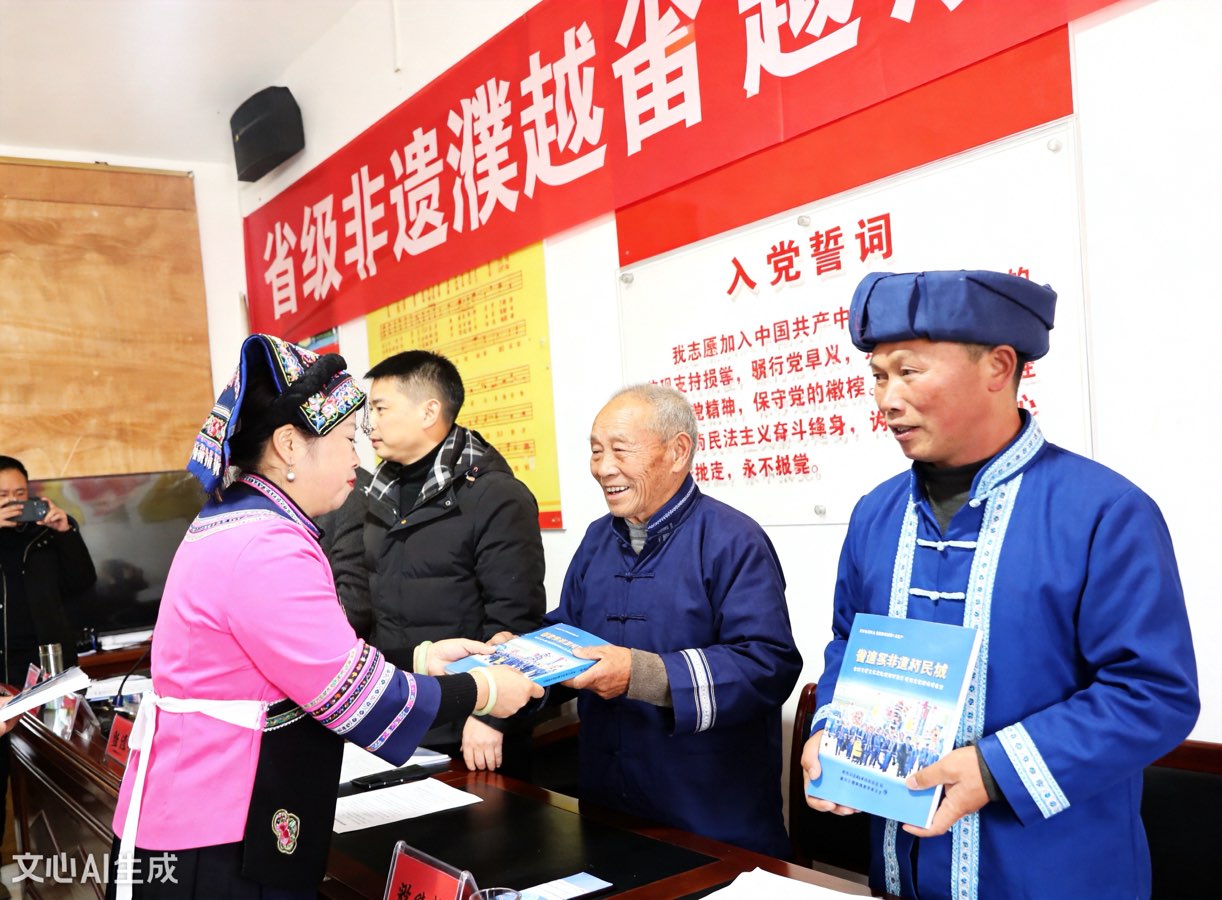 龙腾盛世，非遗新篇——乌当区新堡布依族乡濮越雷神龙灯非遗展馆挂牌仪式暨传承工作总结会昨日举行（图9）