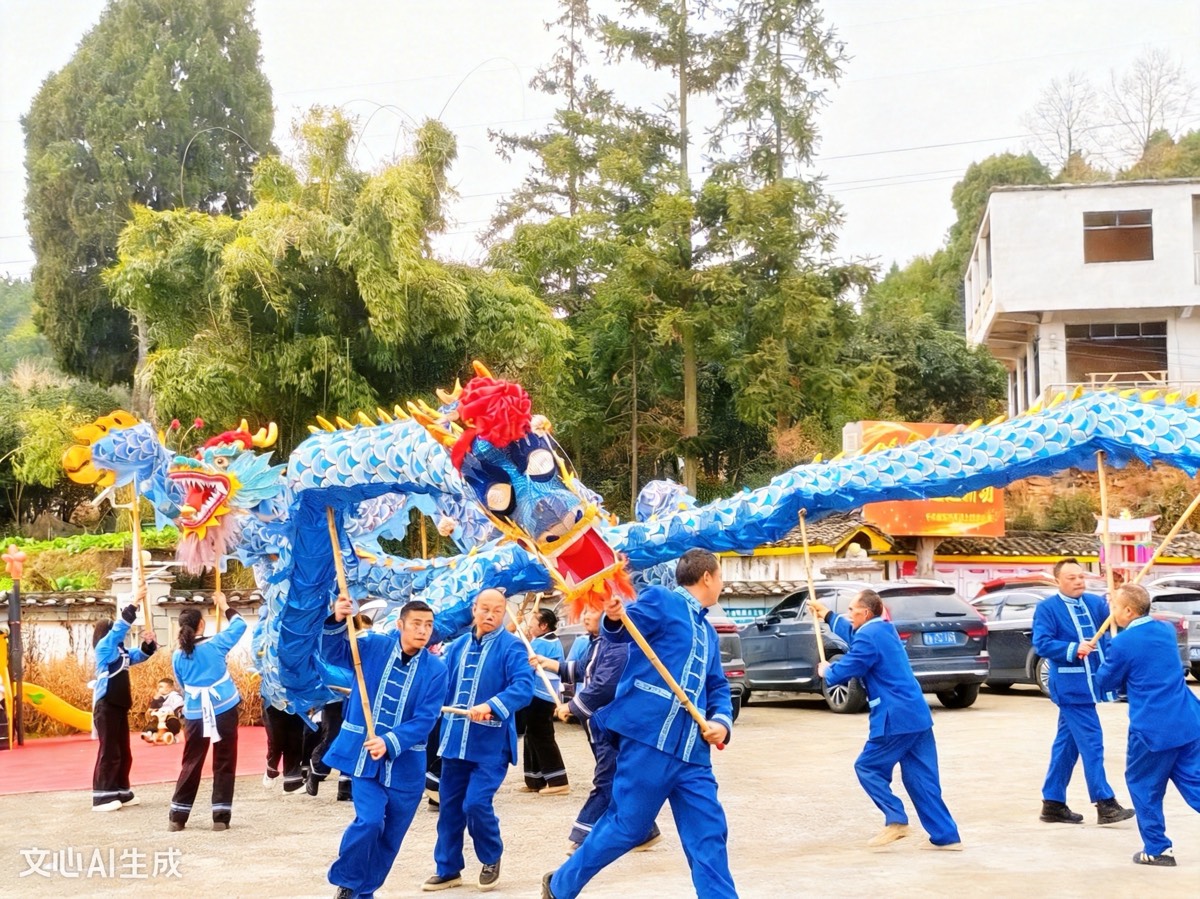 龙腾盛世，非遗新篇——乌当区新堡布依族乡濮越雷神龙灯非遗展馆挂牌仪式暨传承工作总结会昨日举行（图12）