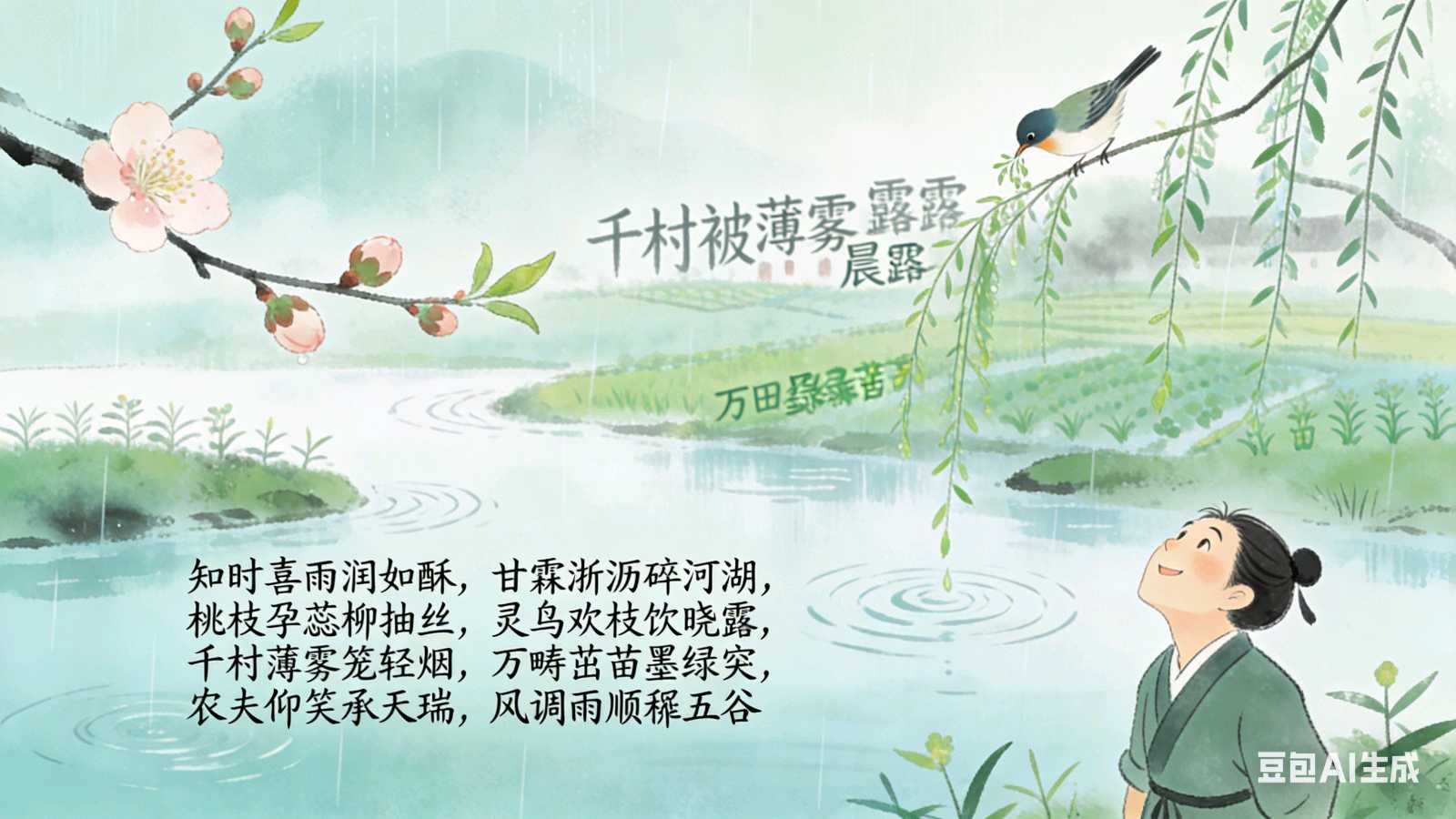 【茌山诗苑】山东岳传清‖喜降春雨