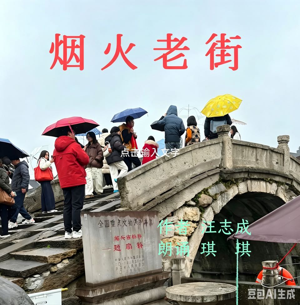 海外头条：汪志成《烟火老街》朗诵：琪琪（图5）