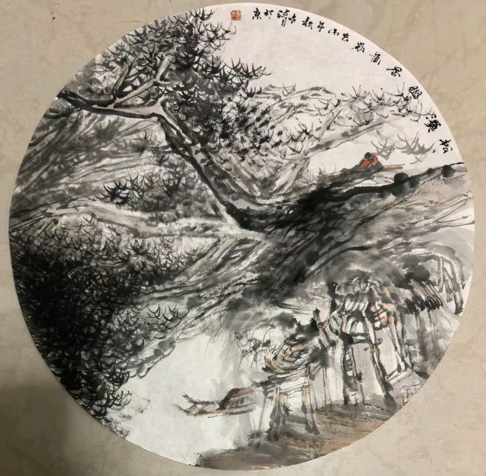 工写融心韵 烟雨造乾坤——著名画家张世靖绘画作品赏析（图11）