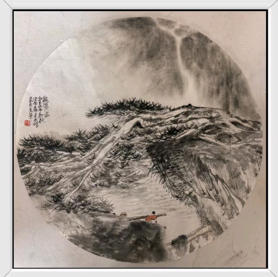工写融心韵 烟雨造乾坤——著名画家张世靖绘画作品赏析（图12）