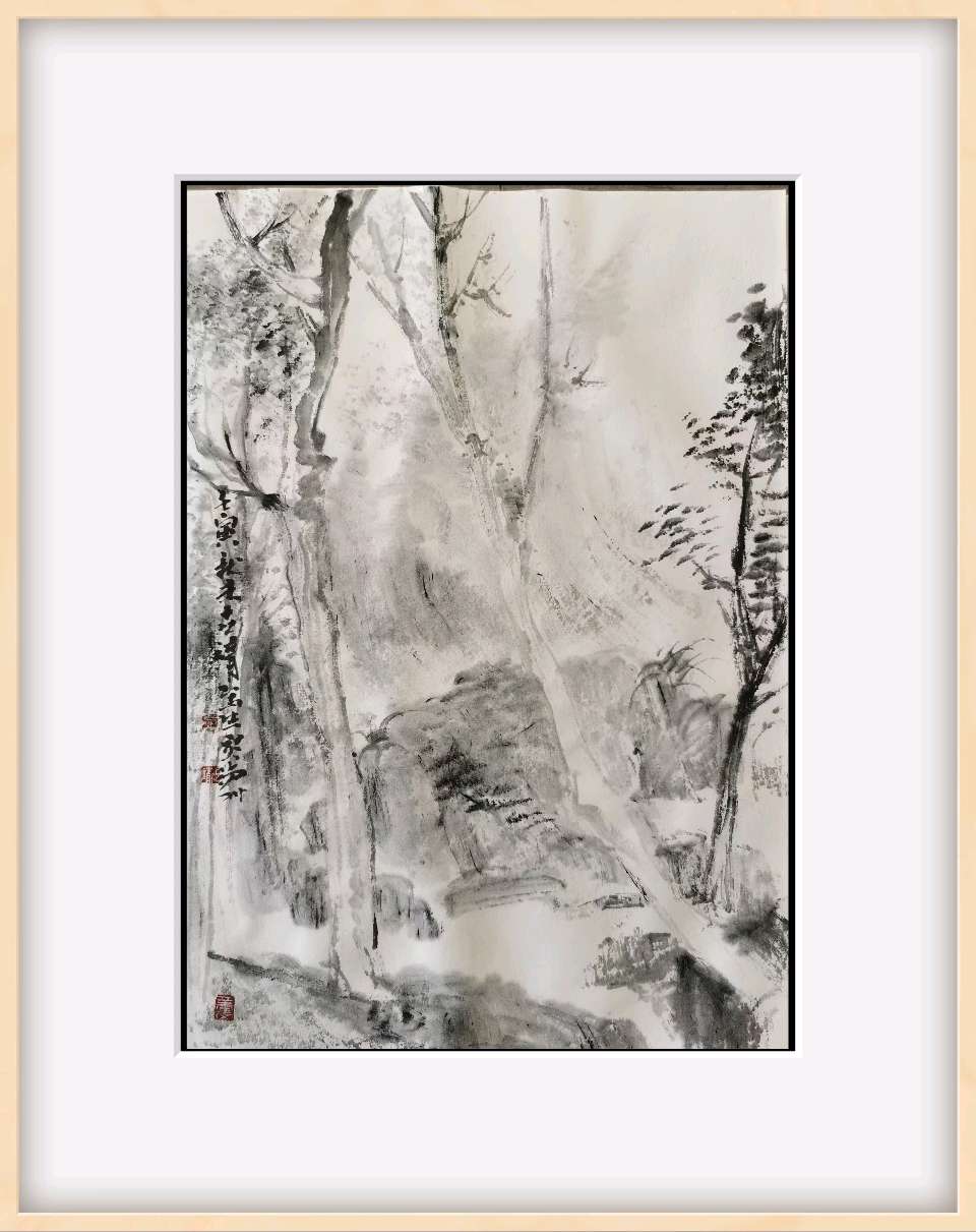 工写融心韵 烟雨造乾坤——著名画家张世靖绘画作品赏析（图23）