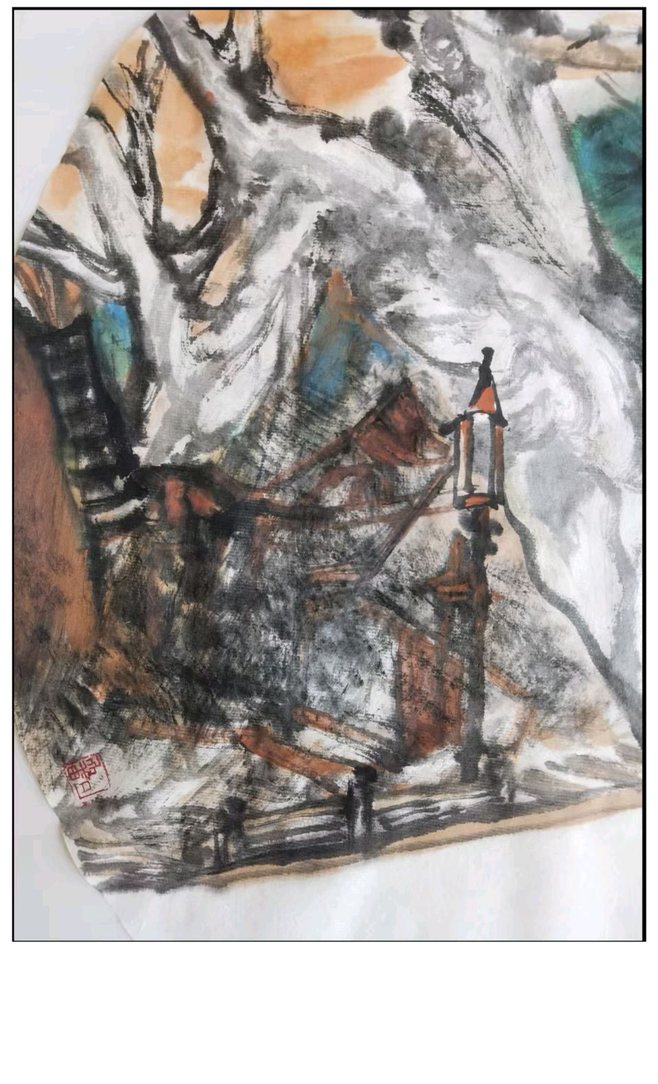 工写融心韵 烟雨造乾坤——著名画家张世靖绘画作品赏析（图28）