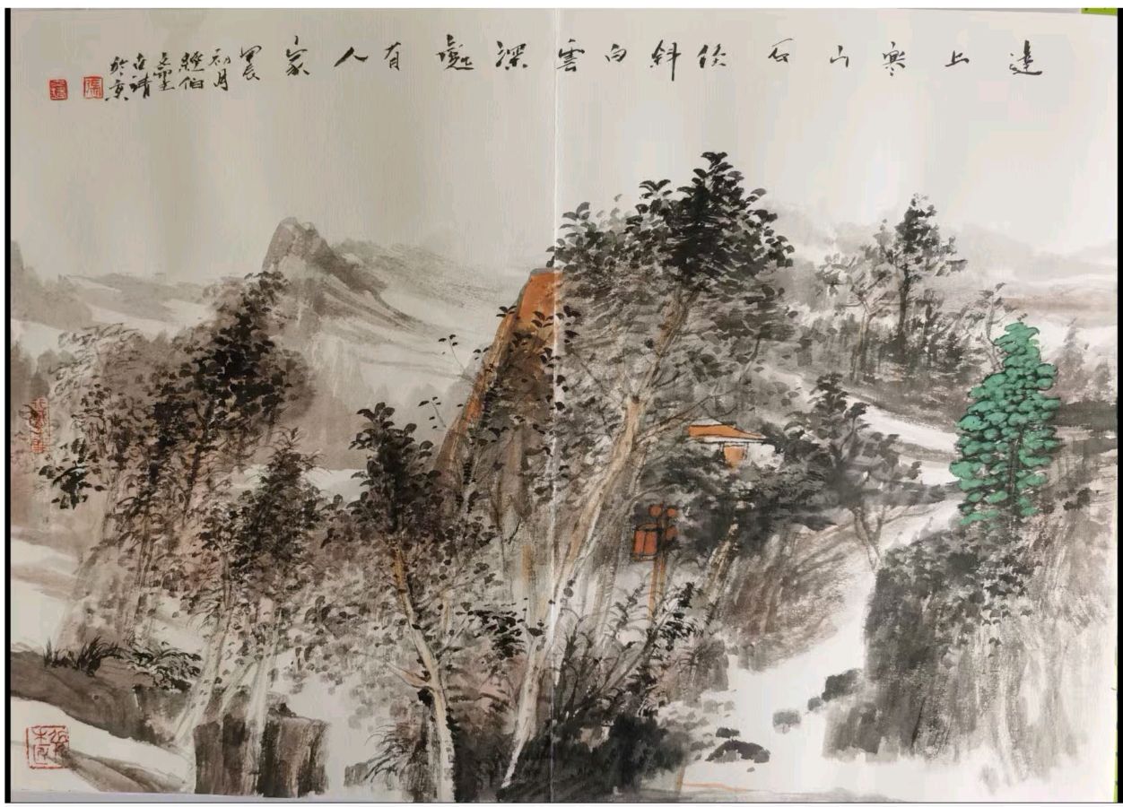 工写融心韵 烟雨造乾坤——著名画家张世靖绘画作品赏析（图26）