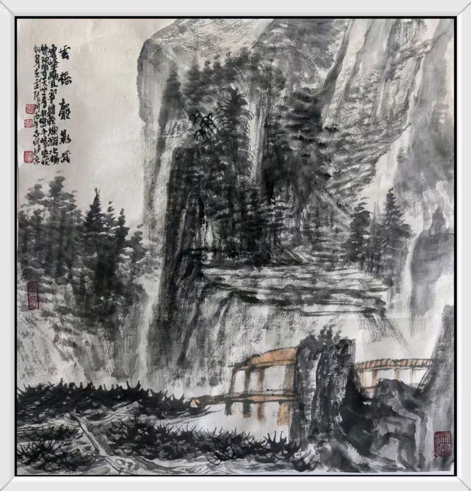 工写融心韵 烟雨造乾坤——著名画家张世靖绘画作品赏析（图35）