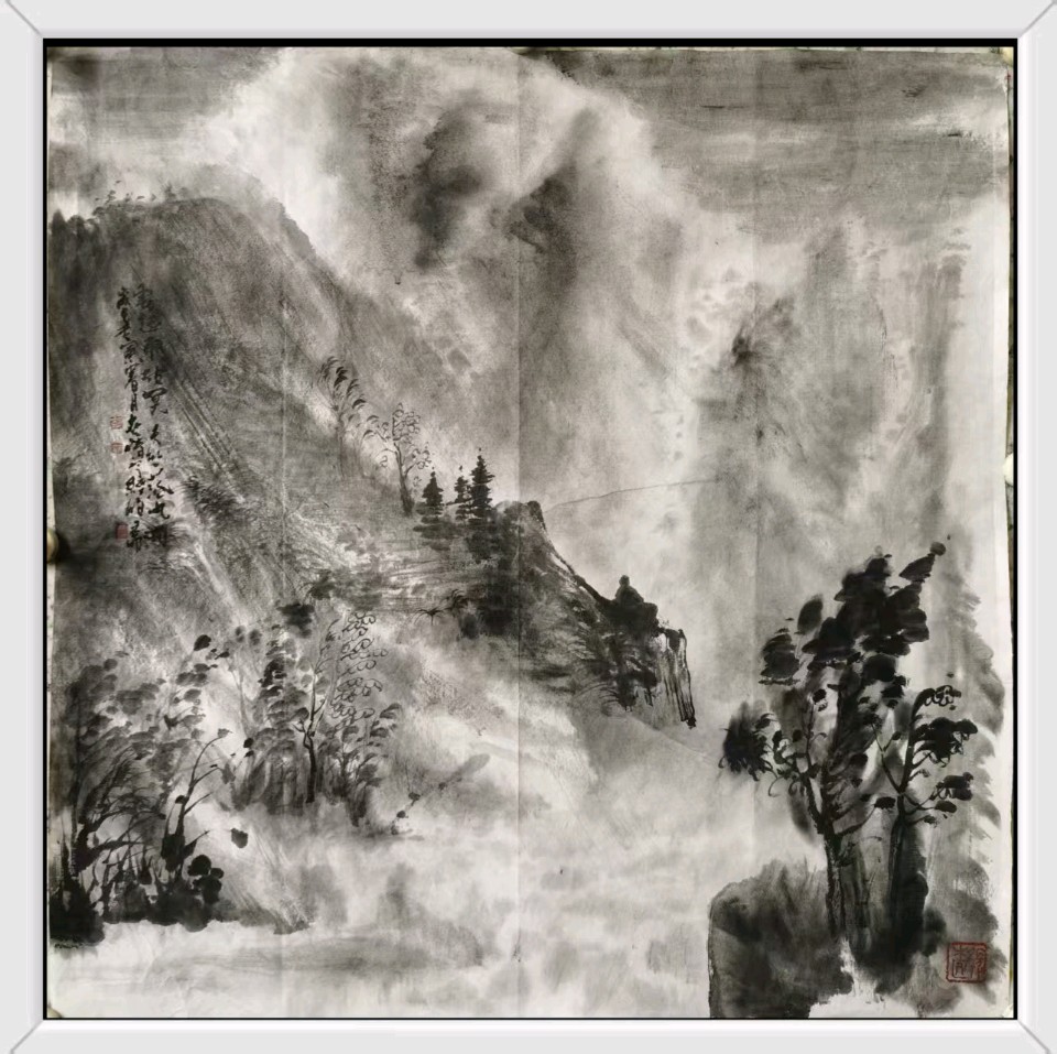 工写融心韵 烟雨造乾坤——著名画家张世靖绘画作品赏析（图32）
