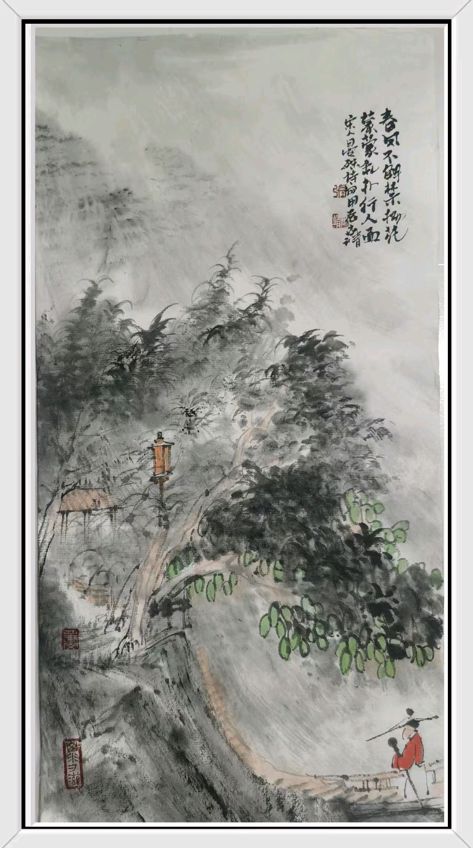 工写融心韵 烟雨造乾坤——著名画家张世靖绘画作品赏析（图30）