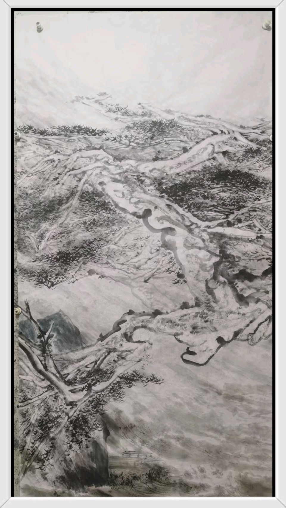 工写融心韵 烟雨造乾坤——著名画家张世靖绘画作品赏析（图33）