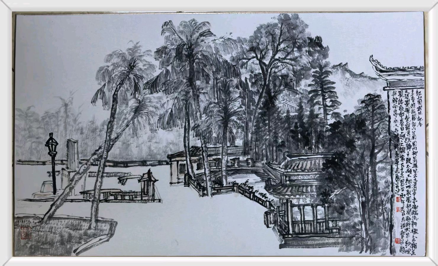 工写融心韵 烟雨造乾坤——著名画家张世靖绘画作品赏析（图41）