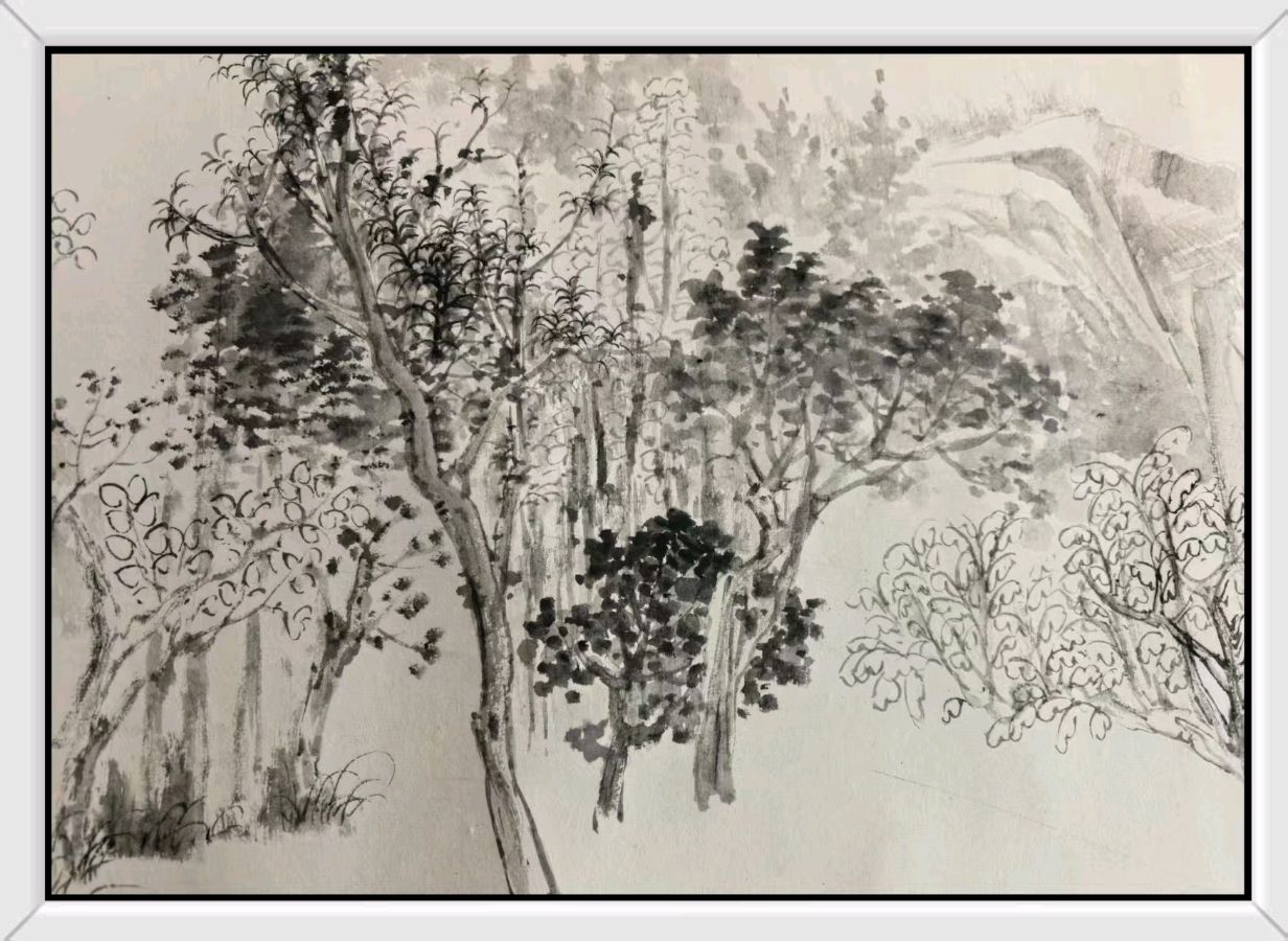 工写融心韵 烟雨造乾坤——著名画家张世靖绘画作品赏析（图38）