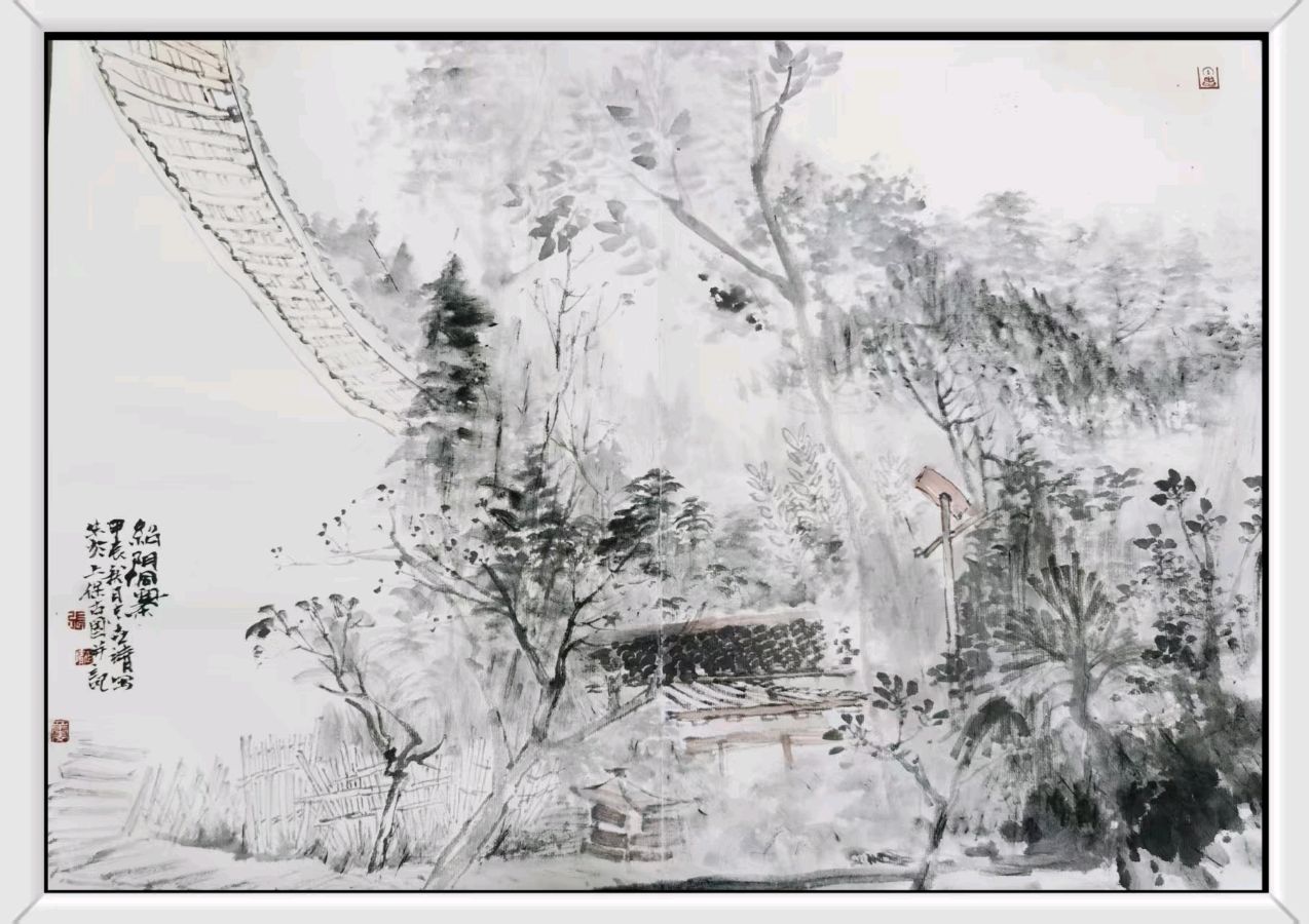 工写融心韵 烟雨造乾坤——著名画家张世靖绘画作品赏析（图40）