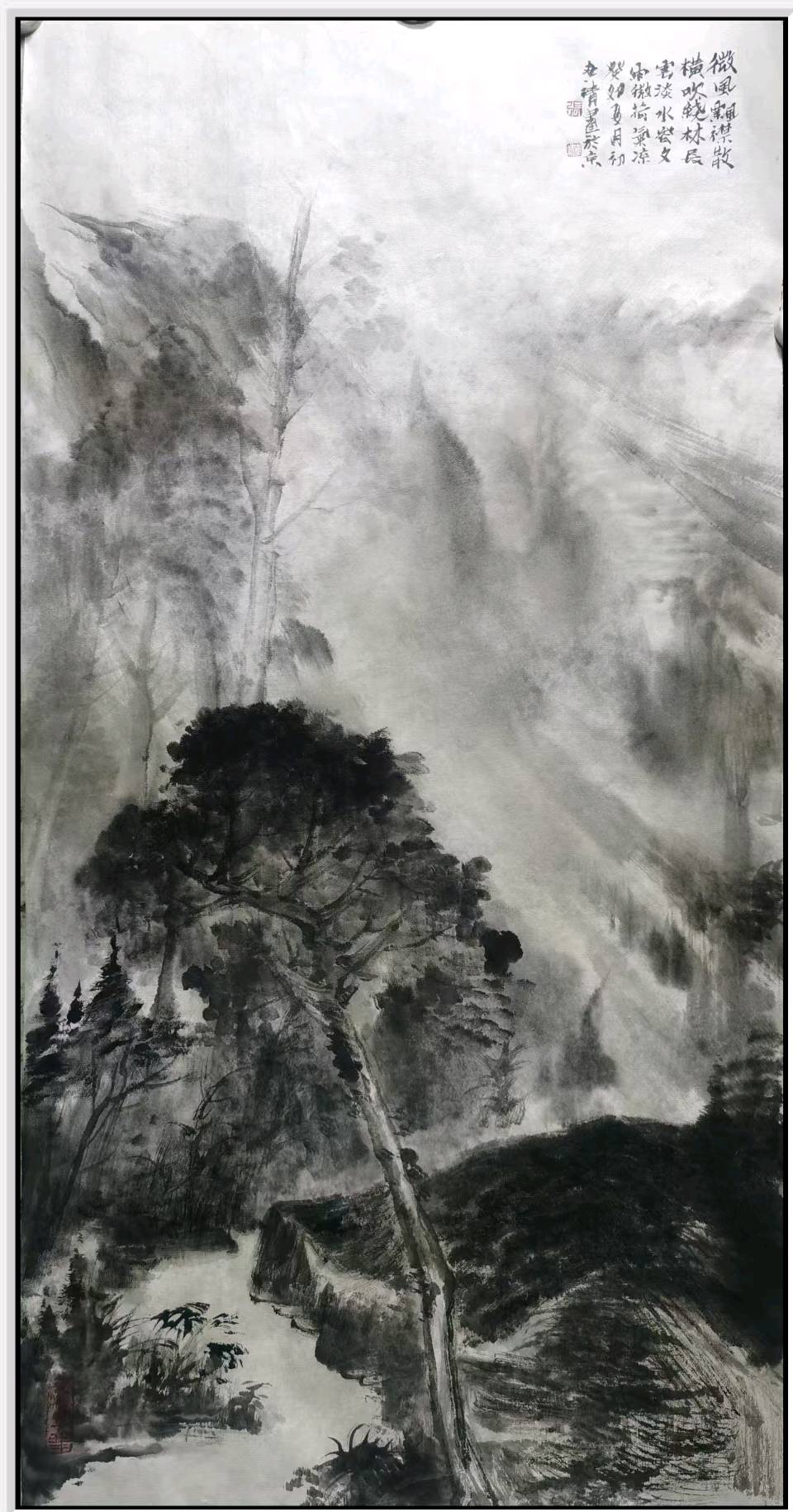 工写融心韵 烟雨造乾坤——著名画家张世靖绘画作品赏析（图39）