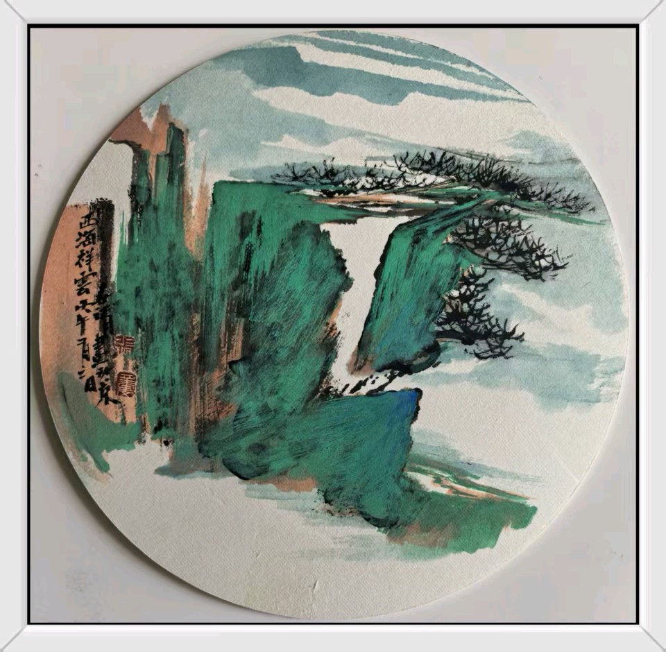 工写融心韵 烟雨造乾坤——著名画家张世靖绘画作品赏析（图50）