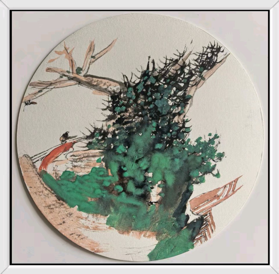 工写融心韵 烟雨造乾坤——著名画家张世靖绘画作品赏析（图46）