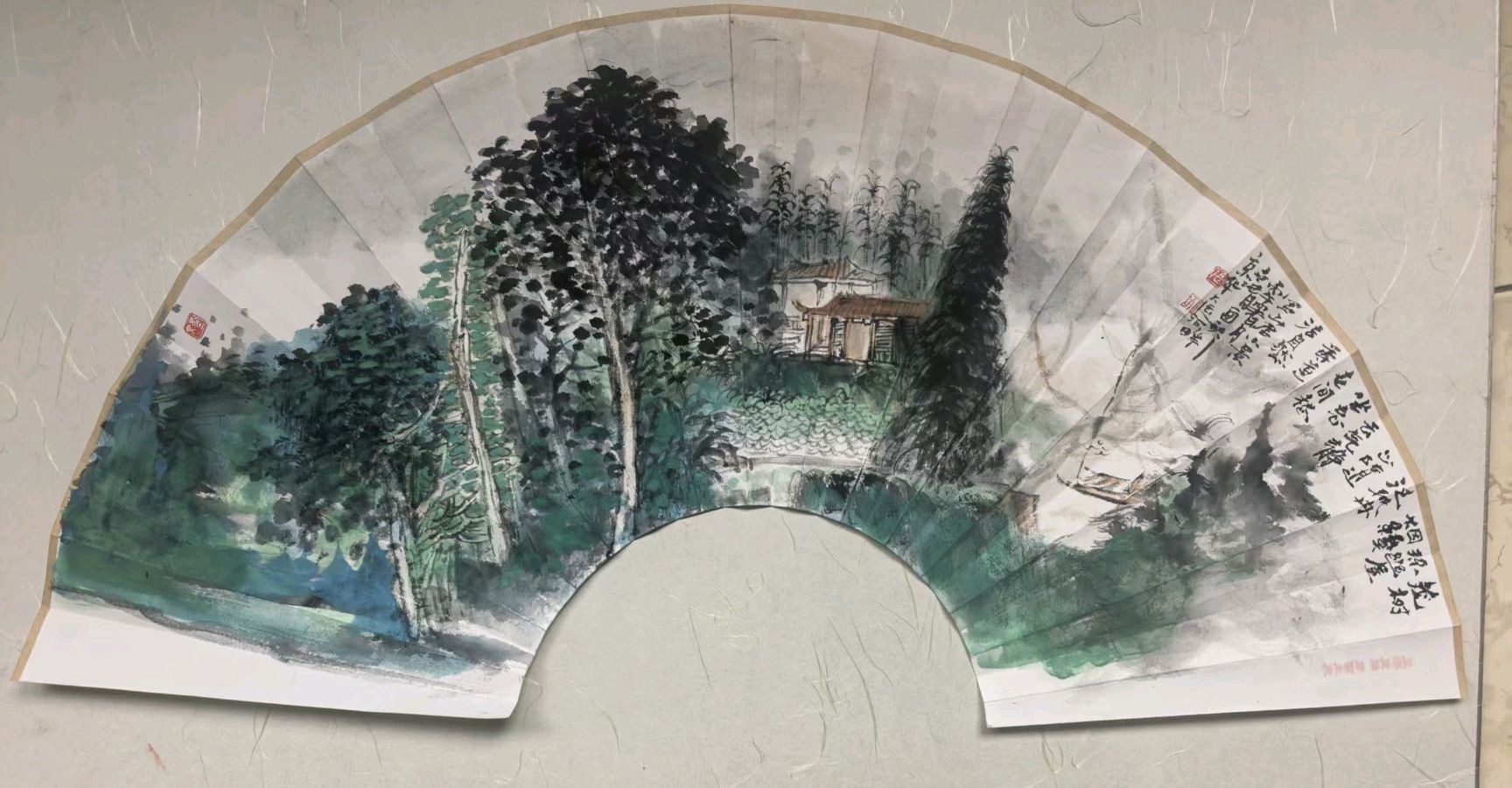 工写融心韵 烟雨造乾坤——著名画家张世靖绘画作品赏析（图48）