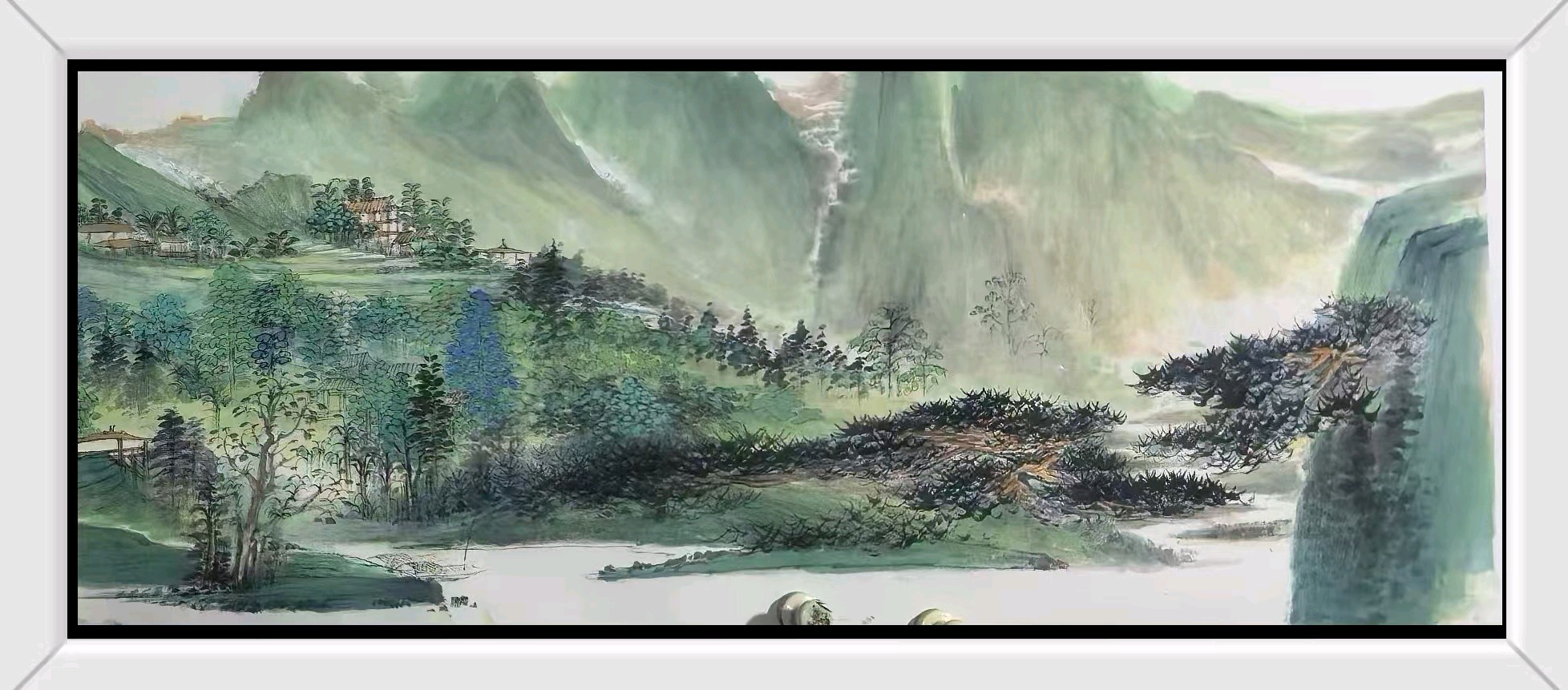 工写融心韵 烟雨造乾坤——著名画家张世靖绘画作品赏析（图51）