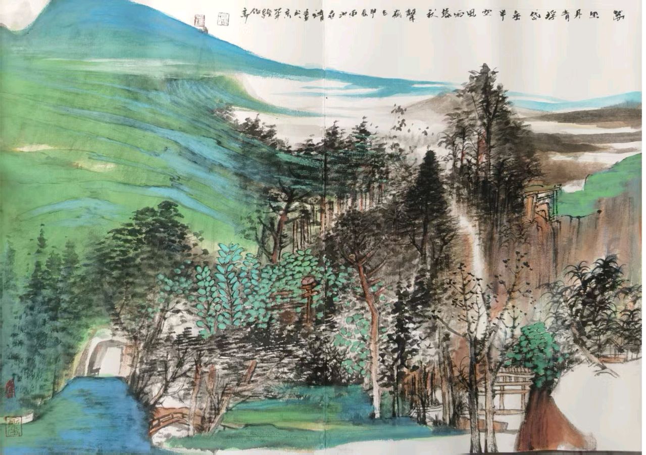 工写融心韵 烟雨造乾坤——著名画家张世靖绘画作品赏析（图65）