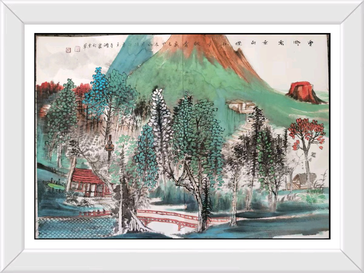 工写融心韵 烟雨造乾坤——著名画家张世靖绘画作品赏析（图63）